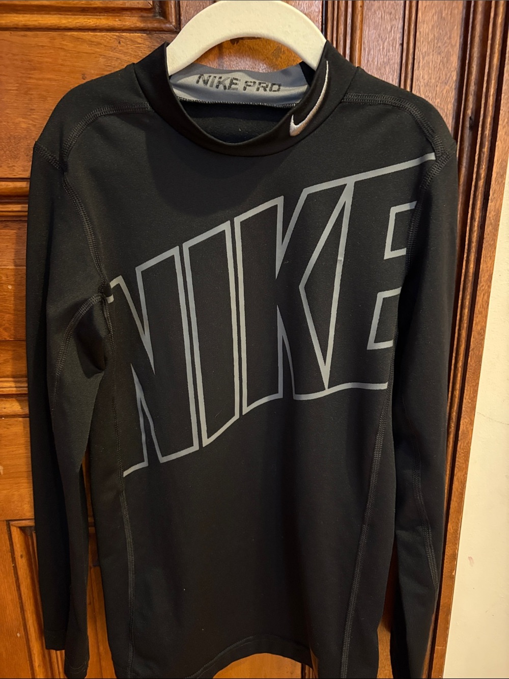 Nike Black Long-Sleeve Graphic Training Top
